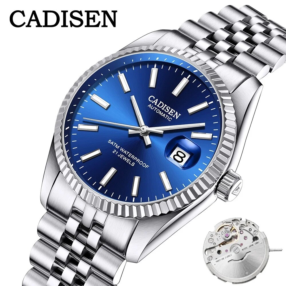 Luxury Watch Winder - CADISEN Men Mechanical Watch Top Brand