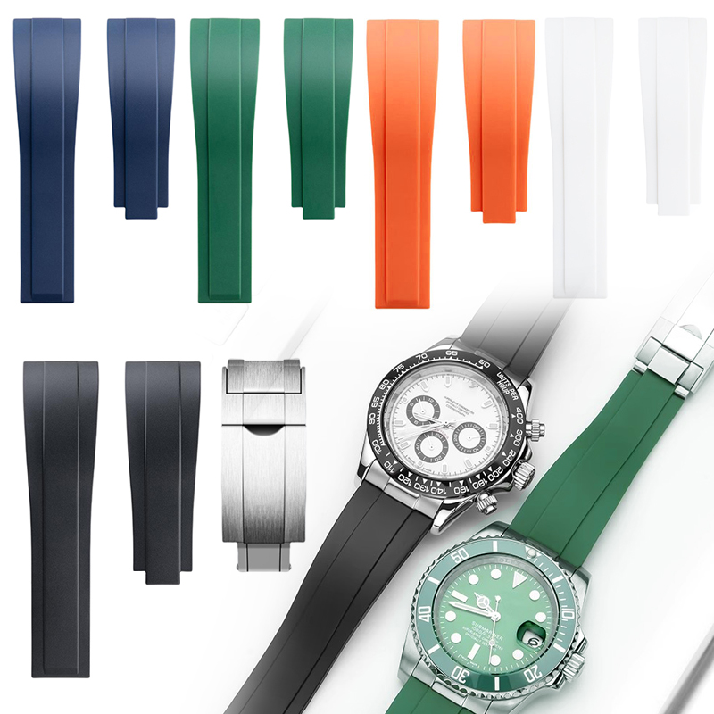 Luxury Watch Expensive - 20mm 21mm 22mm Silicone Rubber Watchband