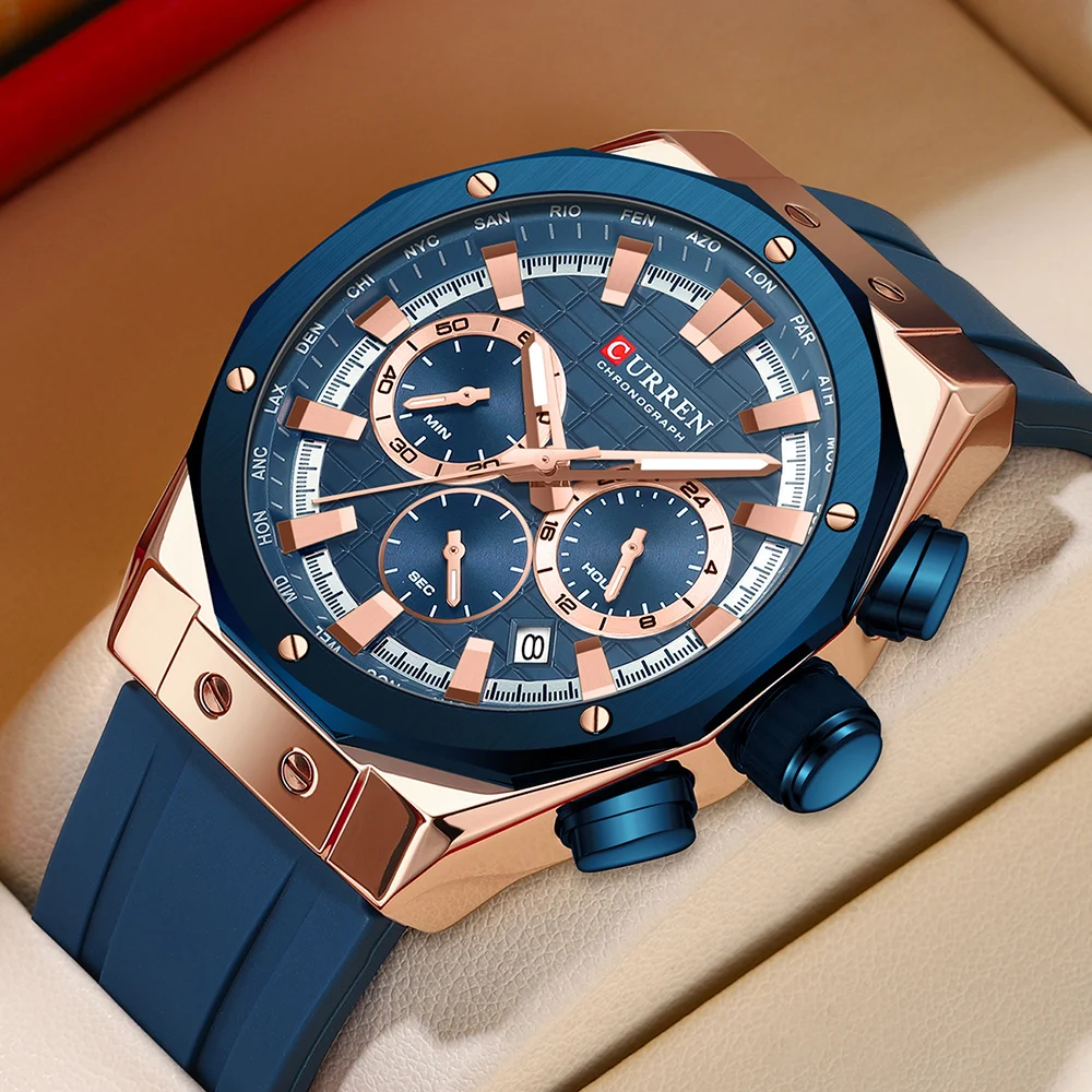 Zen Luxury Watch - CURREN Luxury Brand High Quality Chronograph