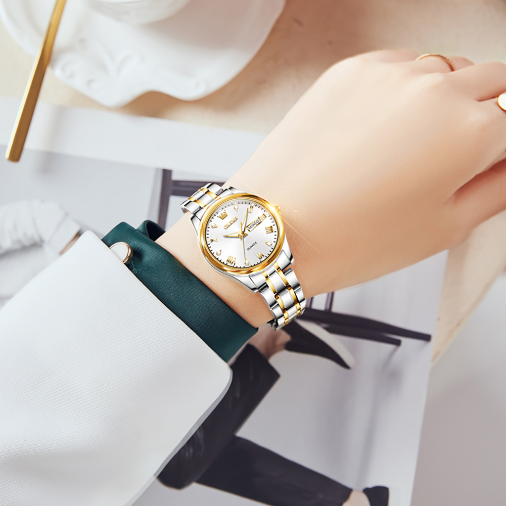 OLEVS 5563 New Fashion Women Q - đánh giá và giá Luxury Watch Green