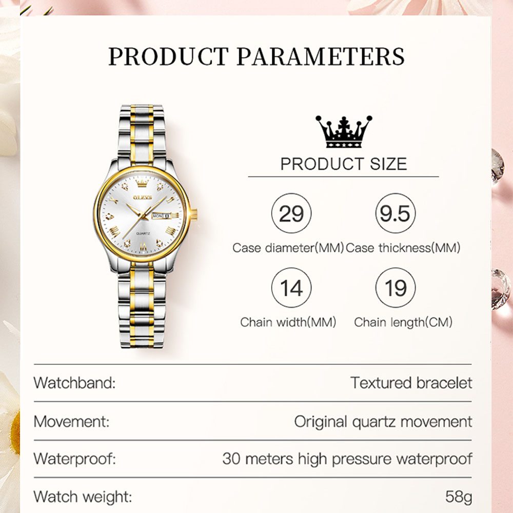 OLEVS 5563 New Fashion Women Q - đánh giá và giá Luxury Watch Green