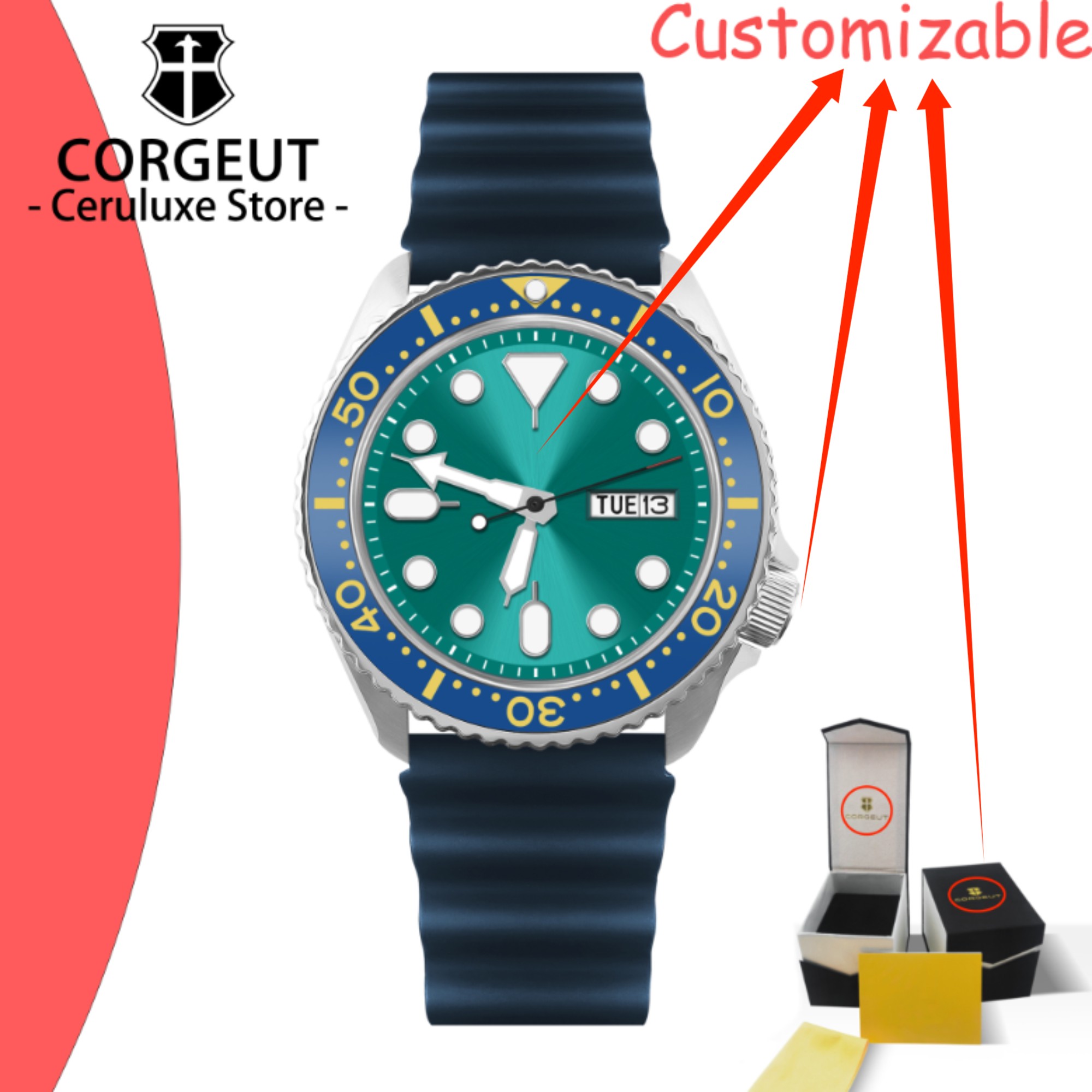 CUSTOM Logo Vintage Diver Watc - đánh giá và giá Luxury Watch Logo