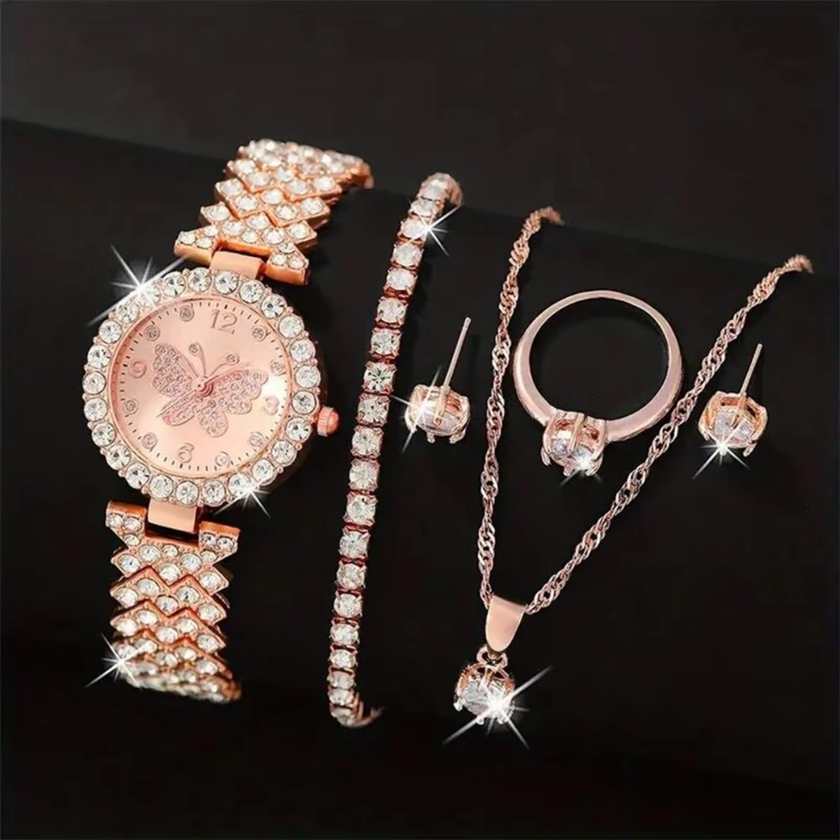 6PCS/Set Luxury Rhinestone But - đánh giá và giá Luxury Watch Travel Case
