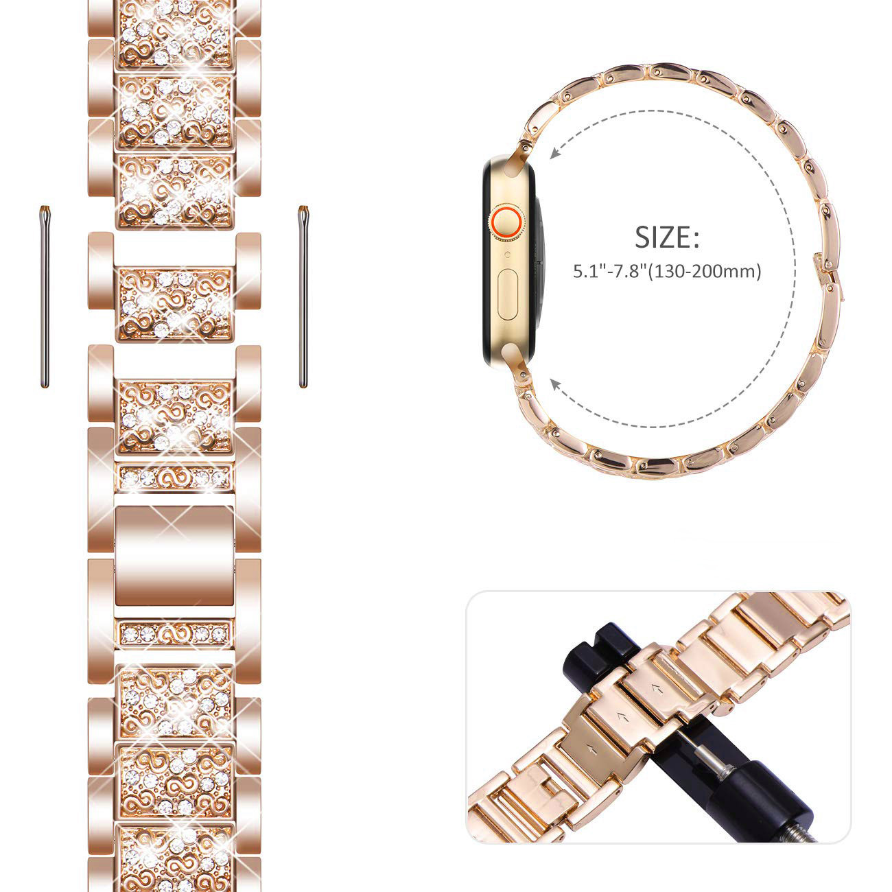Ốp Lưng Bling Dây Đeo Dây Đồng - đánh giá và giá Luxury Watch Apple Bands