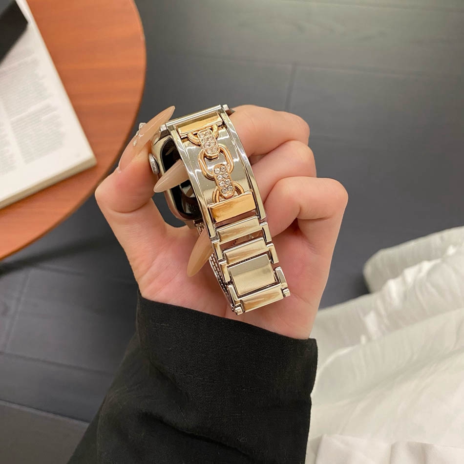 Luxury Double Loop Metal Brace - đánh giá và giá Luxury Watch Apple Bands