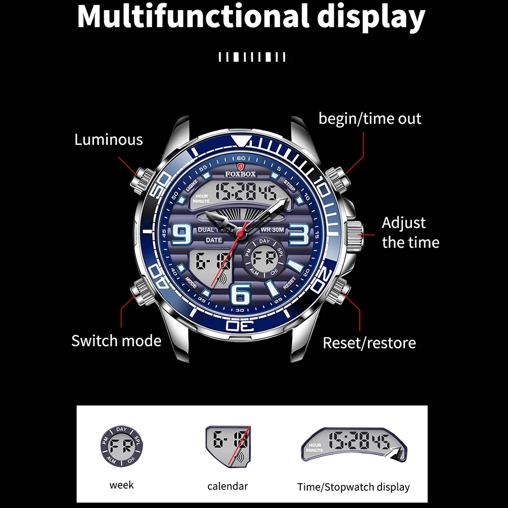 FOXBOX Top Brand Luxury Digita - đánh giá và giá Luxury Watch All Brands