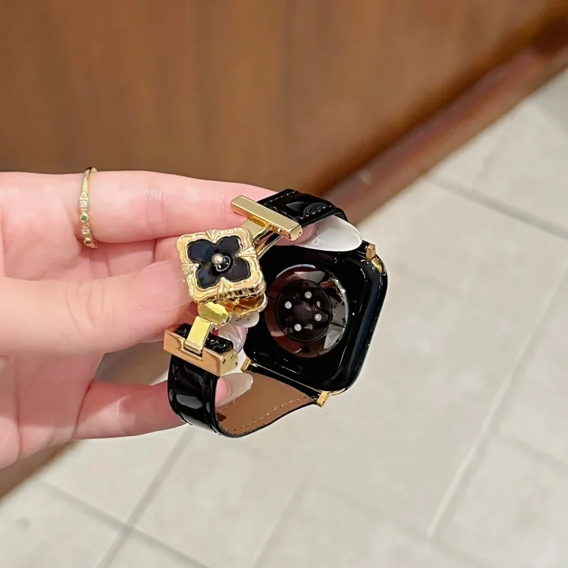 Advanced luxury leather strap  - đánh giá và giá Luxury Watch Apple Bands