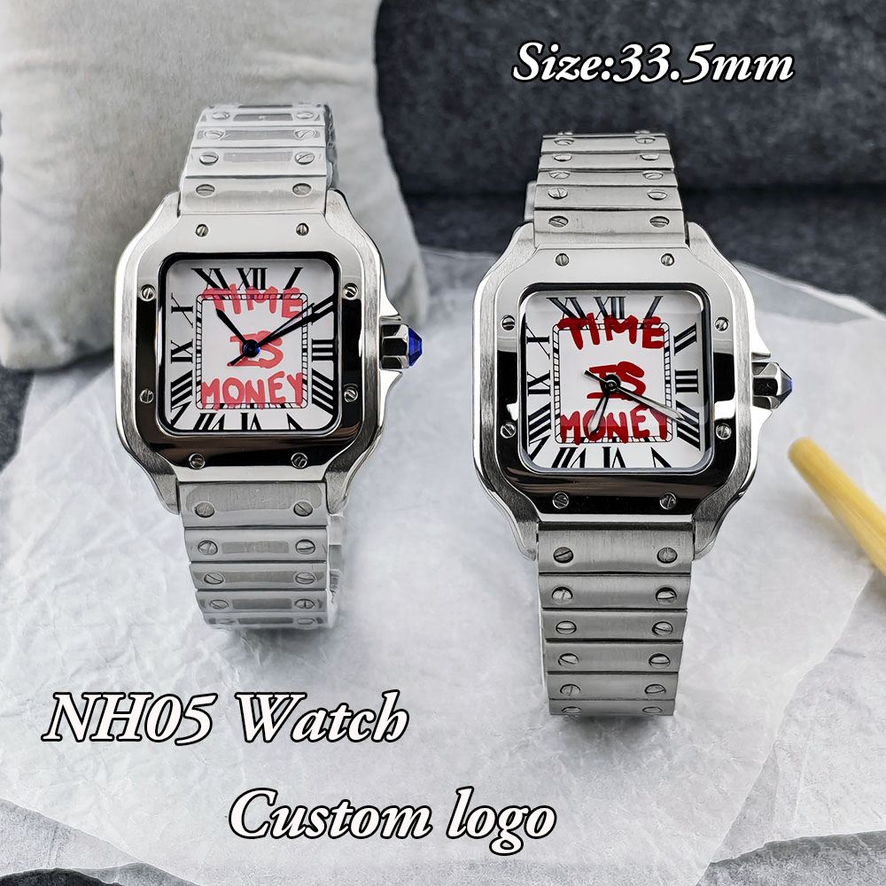 New NH05 Square Watch Time is  - đánh giá và giá Luxury Watch Logo