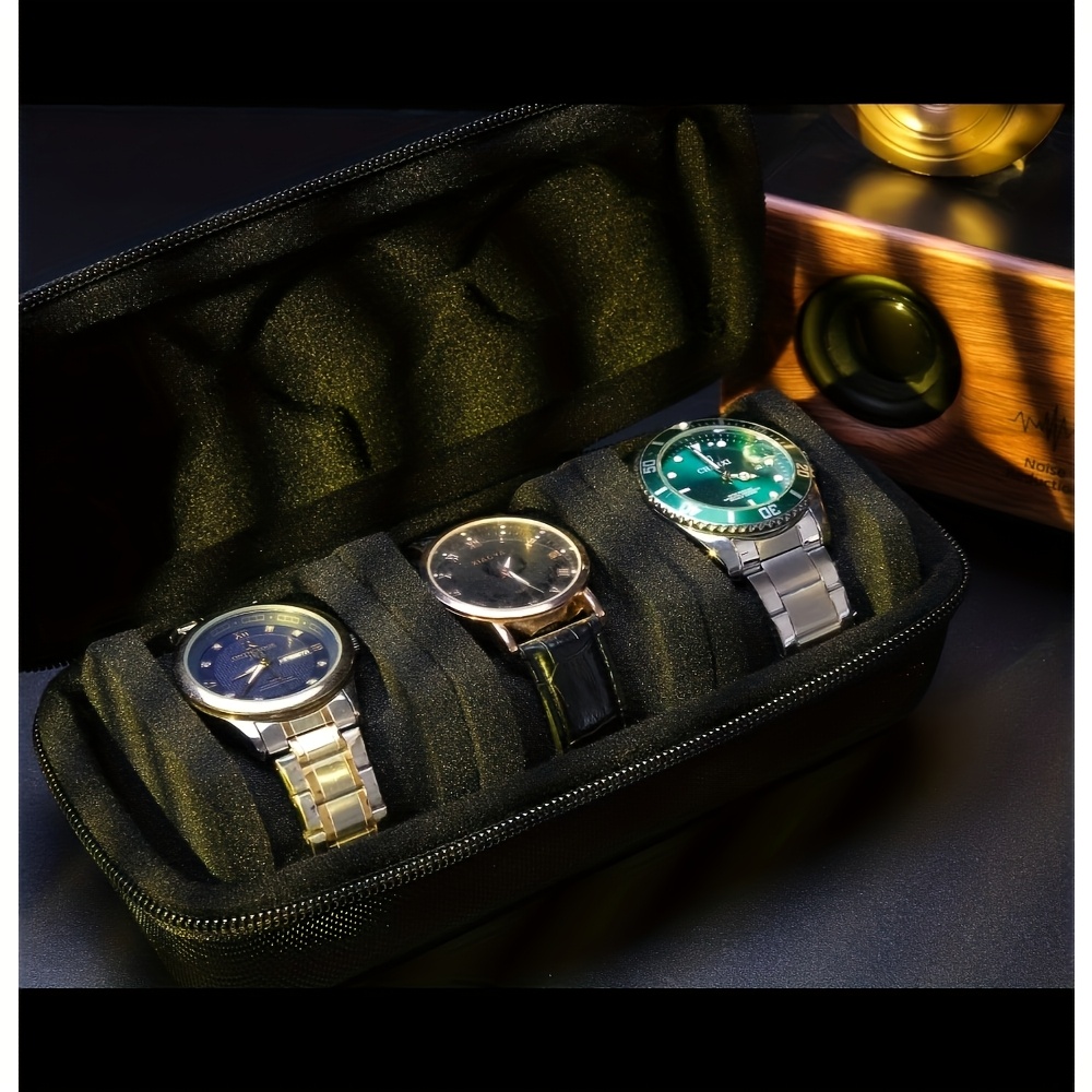 1/2 PC Luxury 3-slot Watch Tra - đánh giá và giá Luxury Watch Travel Case