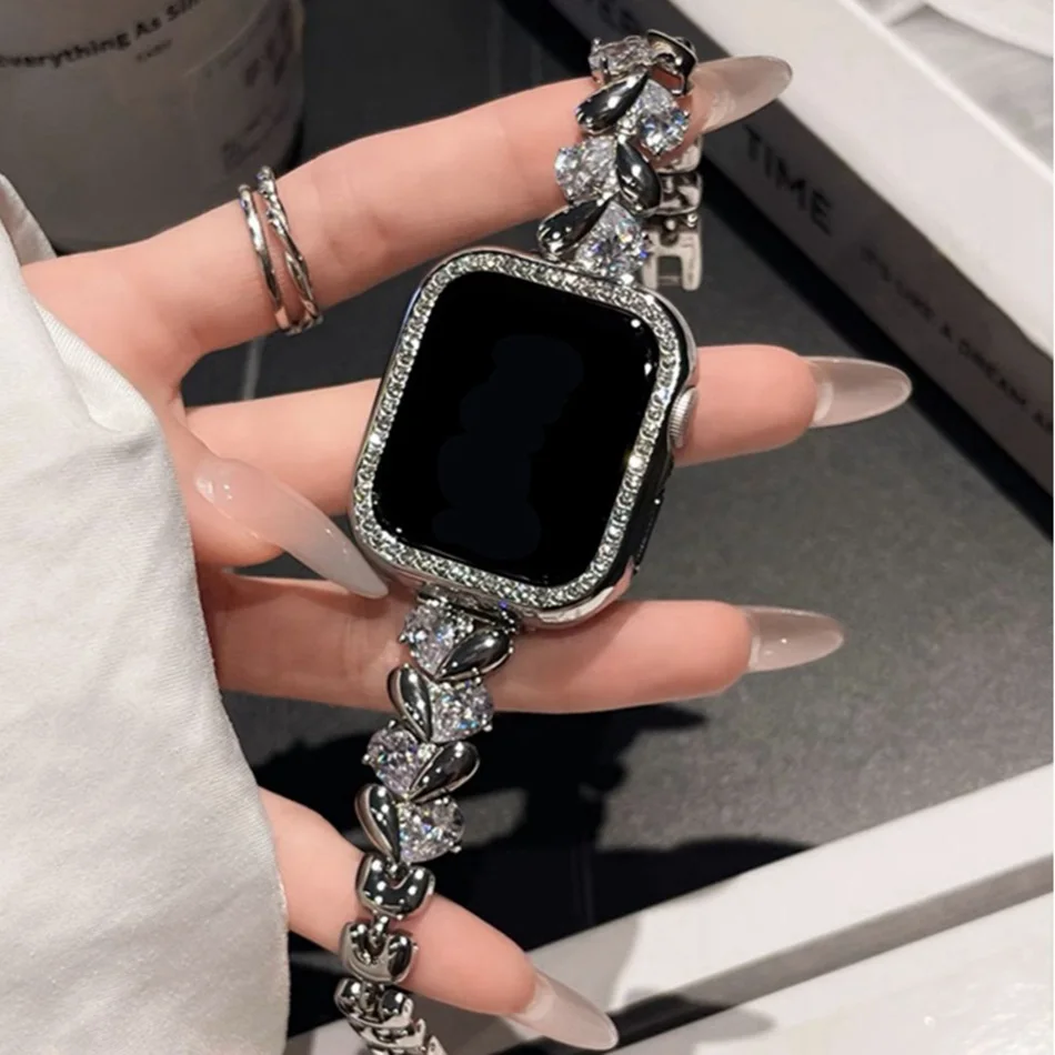 Love Diamond Strap For Apple W - đánh giá và giá Luxury Watch Apple Bands