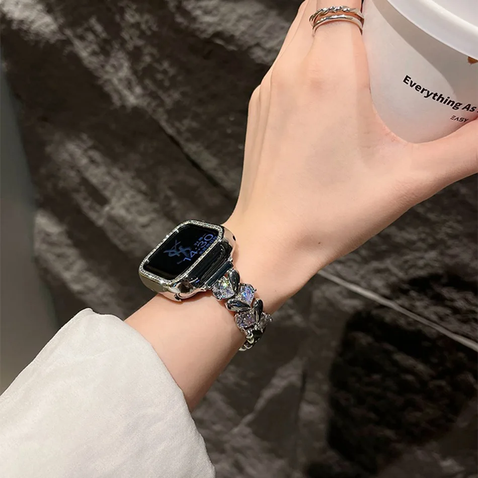 Love Diamond Strap For Apple W - đánh giá và giá Luxury Watch Apple Bands