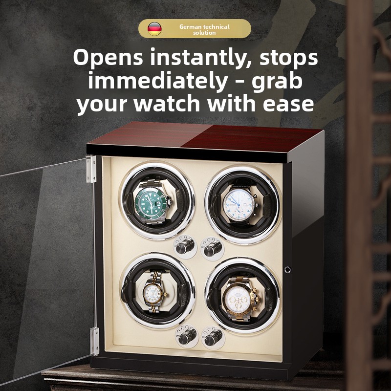 Automatic Rotating Watch Winde - đánh giá và giá Luxury Watch Winder Box