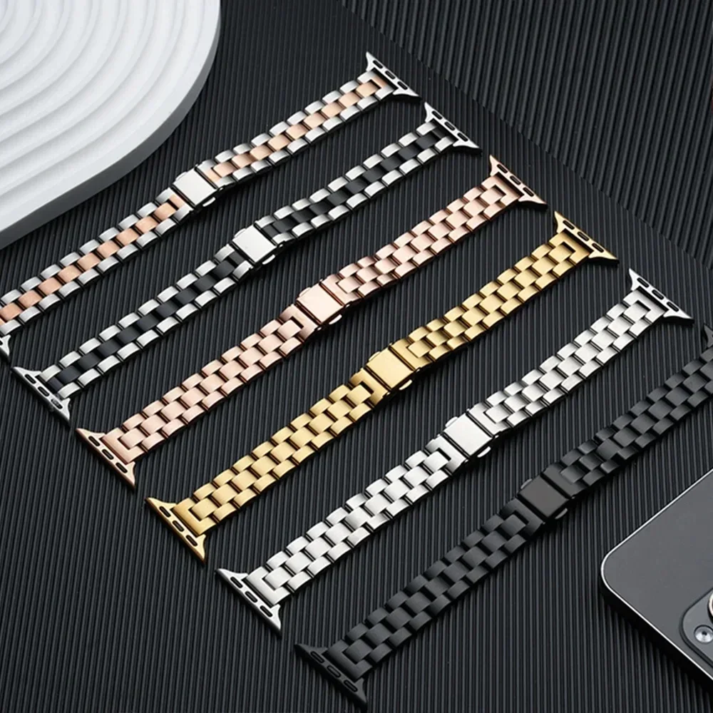 Slim Metal Stainless Steel Str - đánh giá và giá Luxury Watch Apple Bands