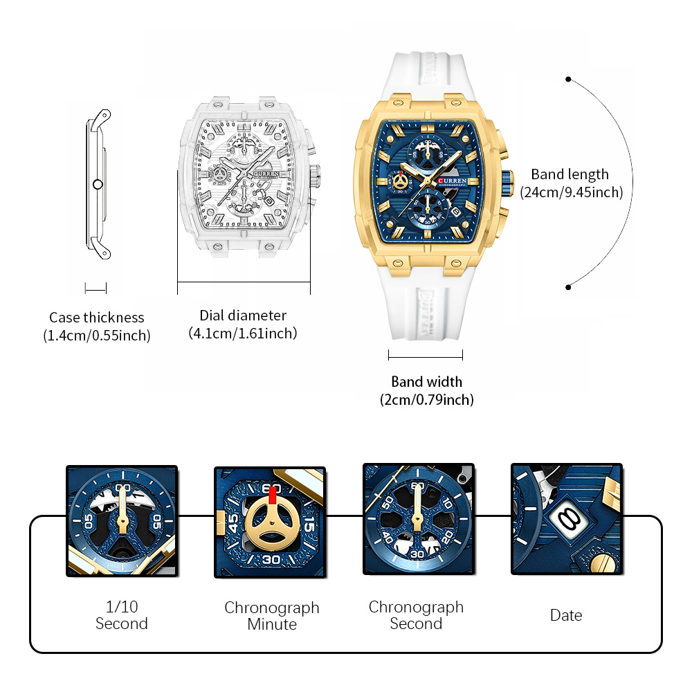 CURREN Luxury Vintage Watch fo - đánh giá và giá Luxury Watch Display