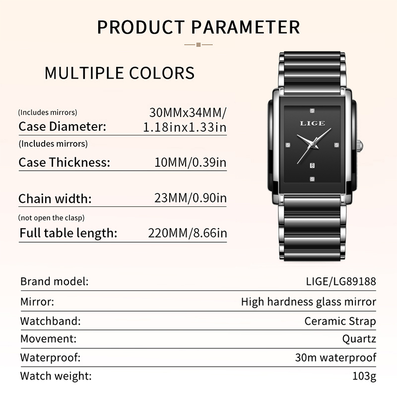 LIGE New Luxury Women Watches  - đánh giá và giá Luxury Watch Travel Case