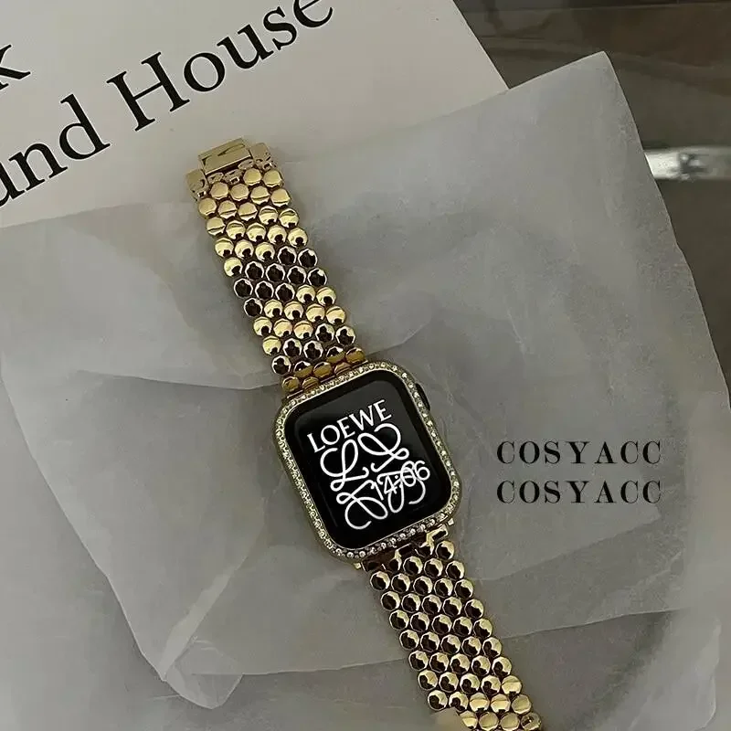 Women Stainless Steel Strap Fo - đánh giá và giá Luxury Watch Apple Bands
