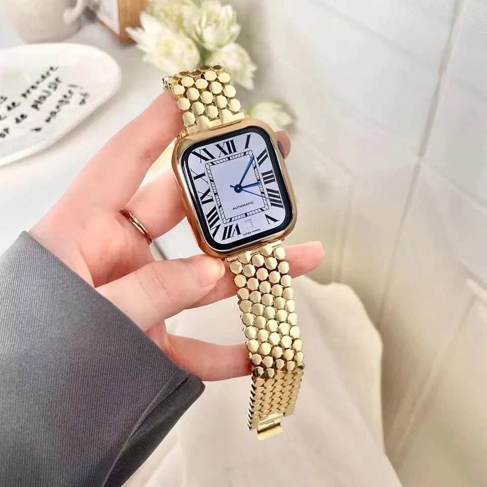 Women Stainless Steel Strap Fo - đánh giá và giá Luxury Watch Apple Bands