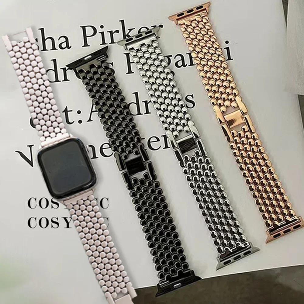 Women Stainless Steel Strap Fo - đánh giá và giá Luxury Watch Apple Bands