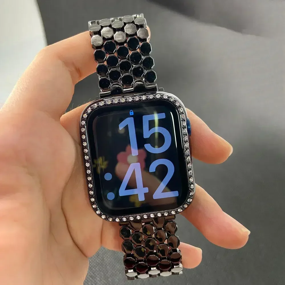 Women Stainless Steel Strap Fo - đánh giá và giá Luxury Watch Apple Bands