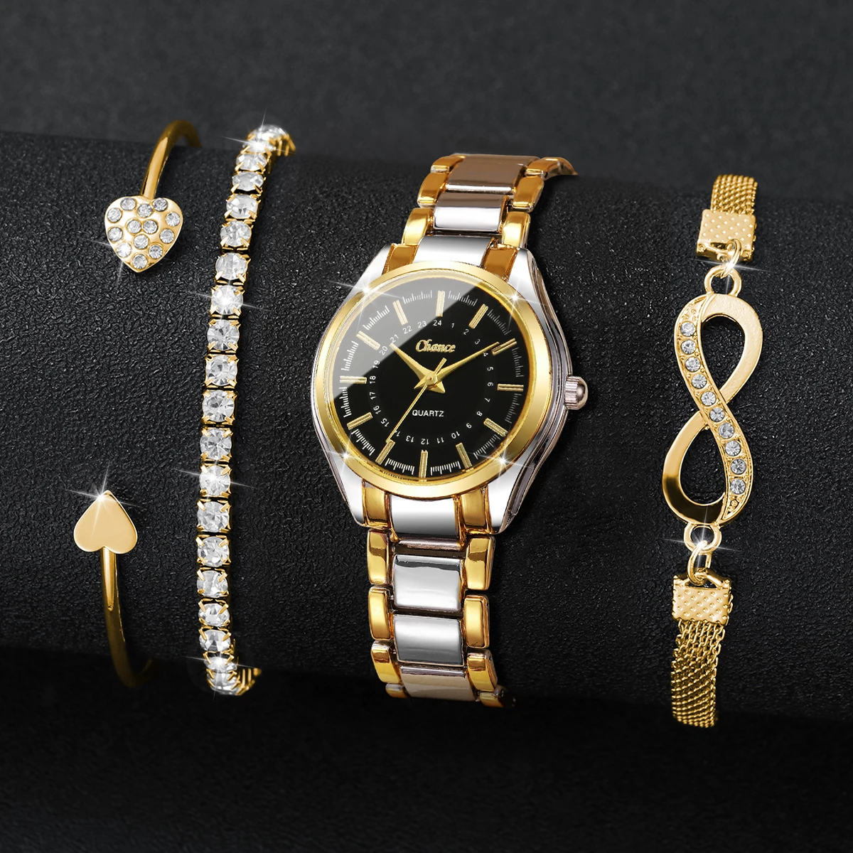 4PCS Elegant Women Watches Bra - đánh giá và giá Luxury Watch Travel Case