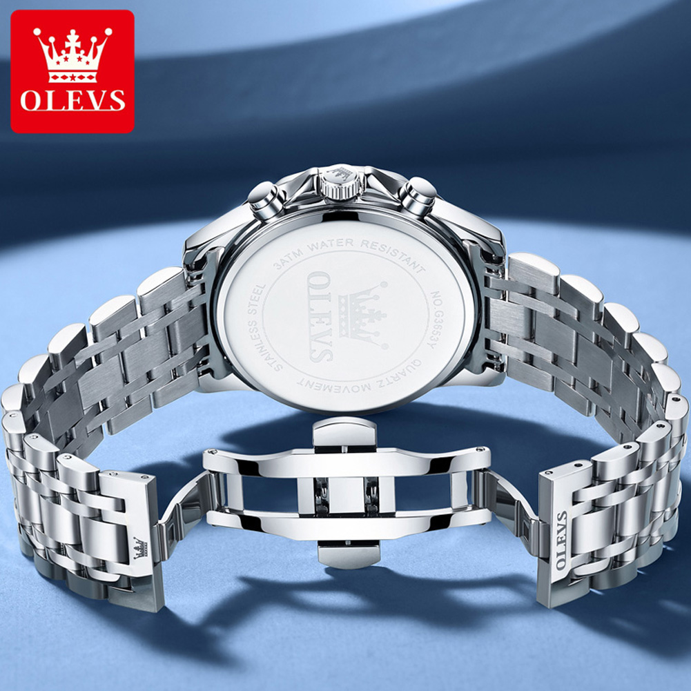 OLEVS 3653 Brand Moon Phase Ca - đánh giá và giá Zen Luxury Watch