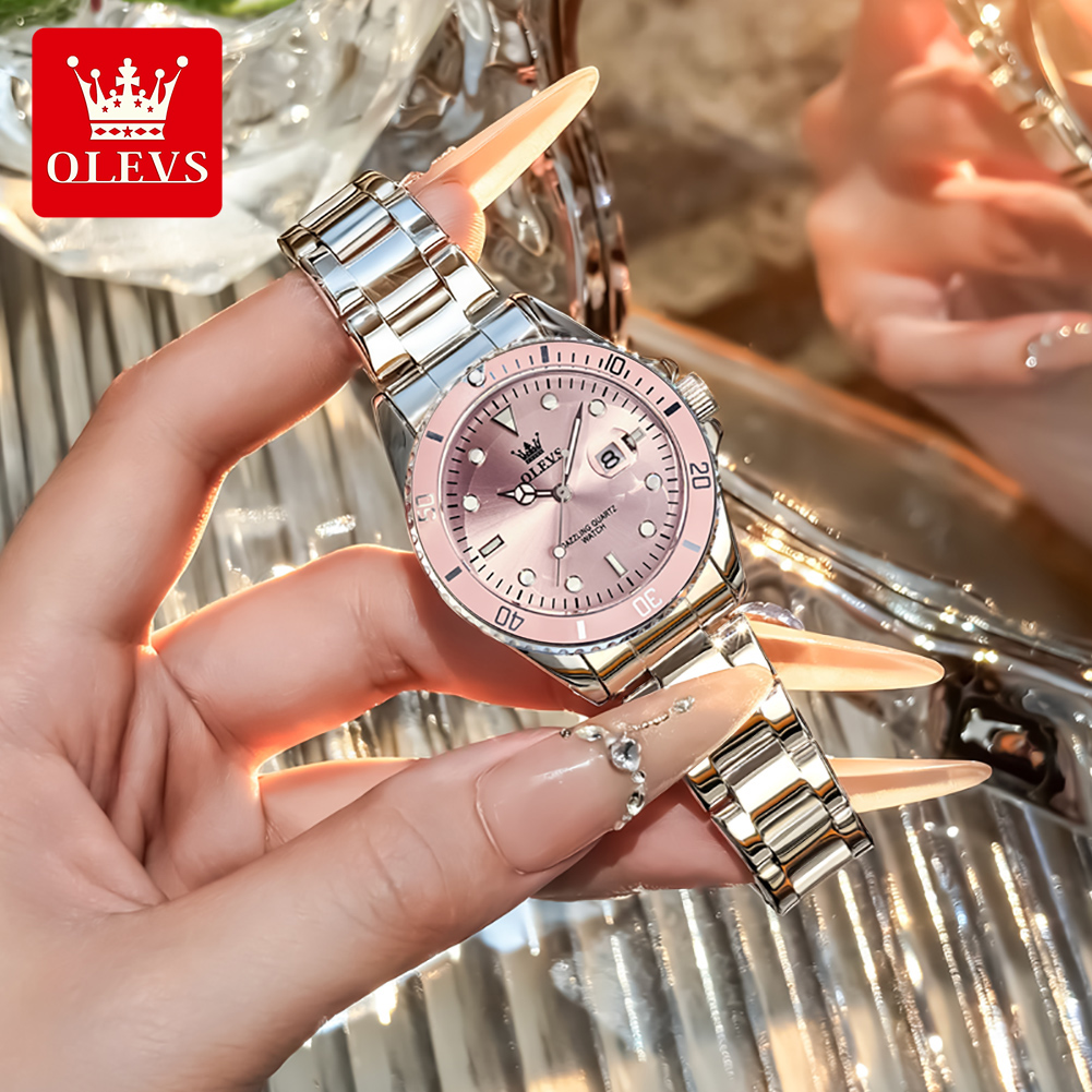 OLEVS Luxury Quartz Women's Wa - đánh giá và giá Luxury Watch Green