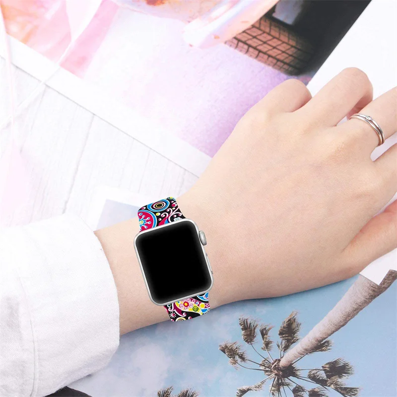 Printed band For apple watch s - đánh giá và giá Luxury Watch Apple Bands