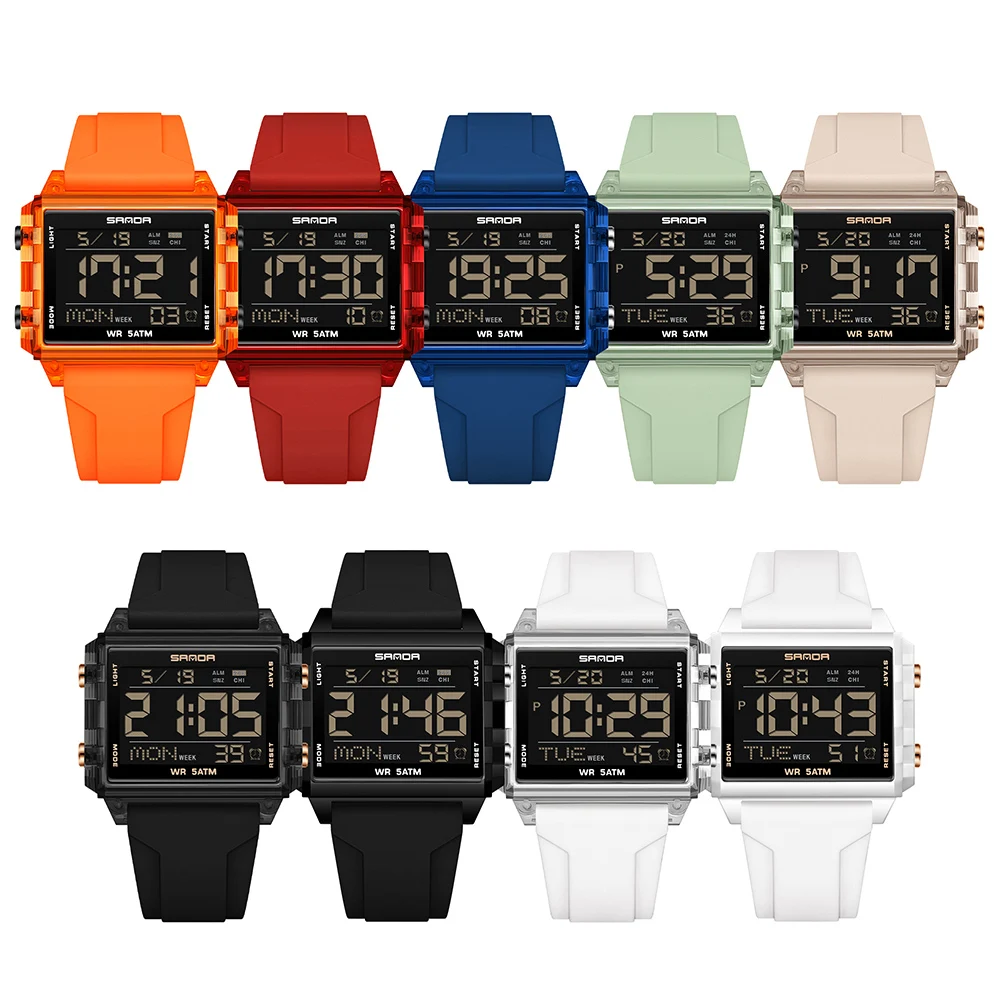 SANDA Brand Fashion LED Watch  - đánh giá và giá Luxury Watch Brands In World