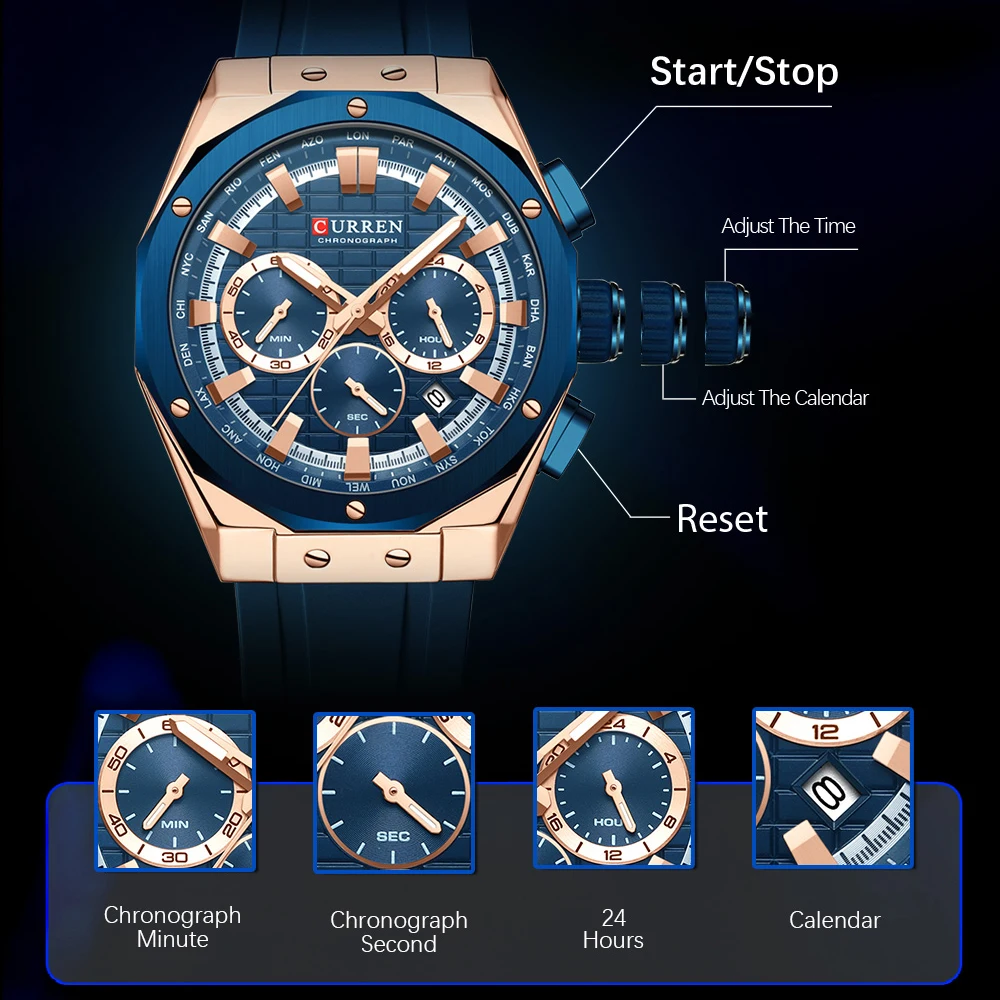 CURREN Luxury Brand High Quali - đánh giá và giá Zen Luxury Watch