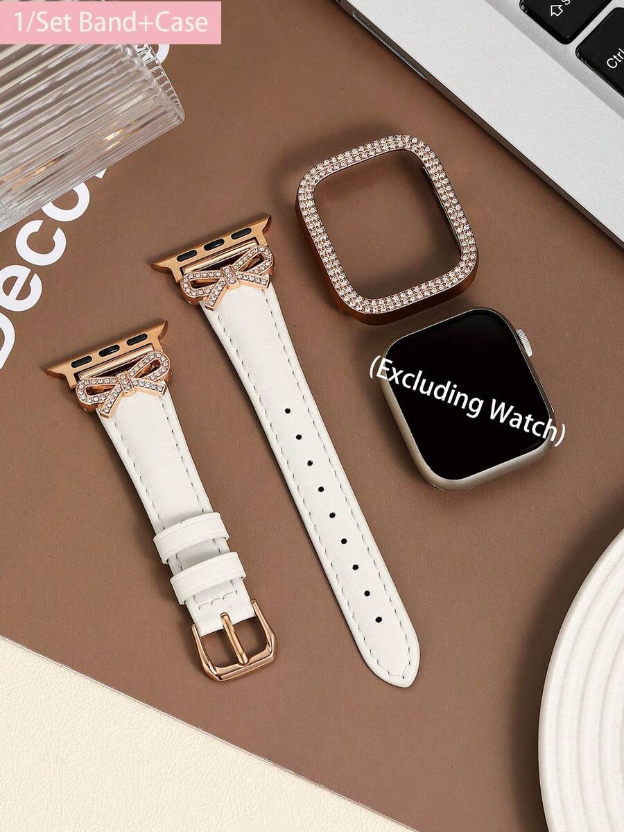 1/Set Luxury Rose Gold Diamond - đánh giá và giá Luxury Watch Apple Bands