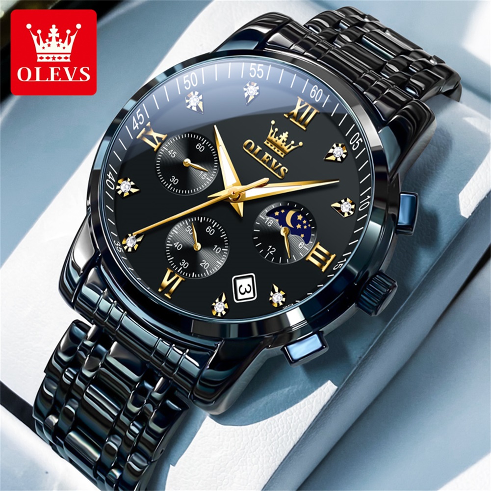 OLEVS Popular men's watches st - đánh giá và giá Luxury Watch Logo