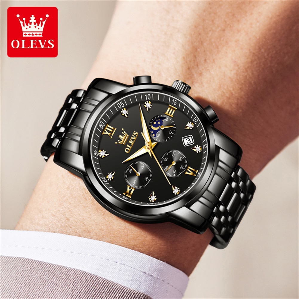 OLEVS Popular men's watches st - đánh giá và giá Luxury Watch Logo