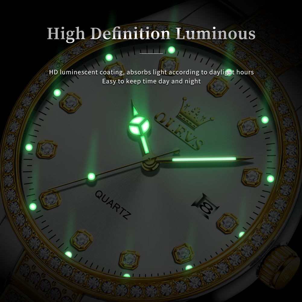 OLEVS 9905 All Diamond Luxury  - đánh giá và giá Luxury Watch All Brands