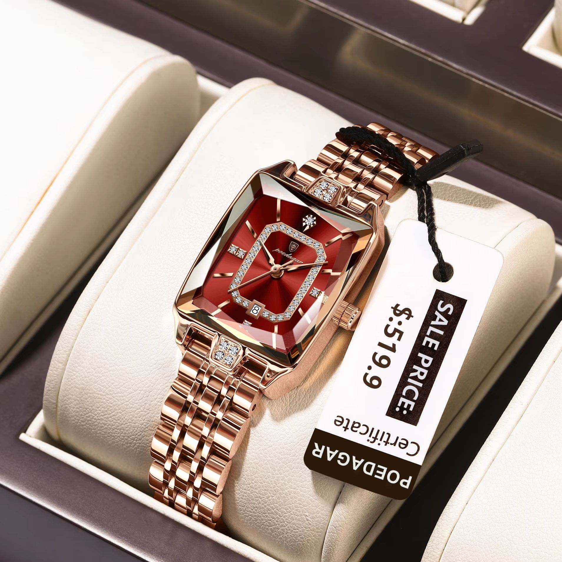POEDAGAR Fashion Elegant Women - đánh giá và giá Luxury Watch Female