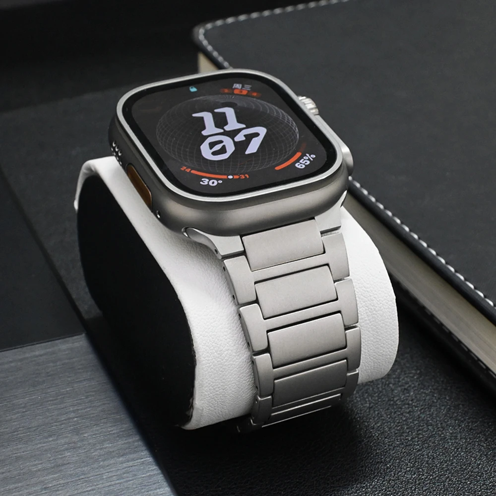 Titanium Men Strap for Apple W - đánh giá và giá Luxury Watch Apple Bands