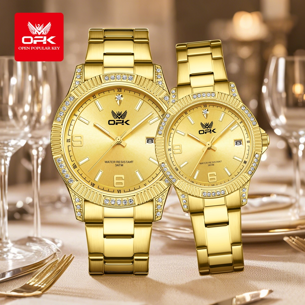 OPK 8184 Luxury All Gold Watch - đánh giá và giá Luxury Watch All Brands