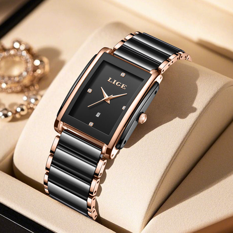 LIGE Fashion Elegant Women's W - đánh giá và giá Luxury Watch Travel Case