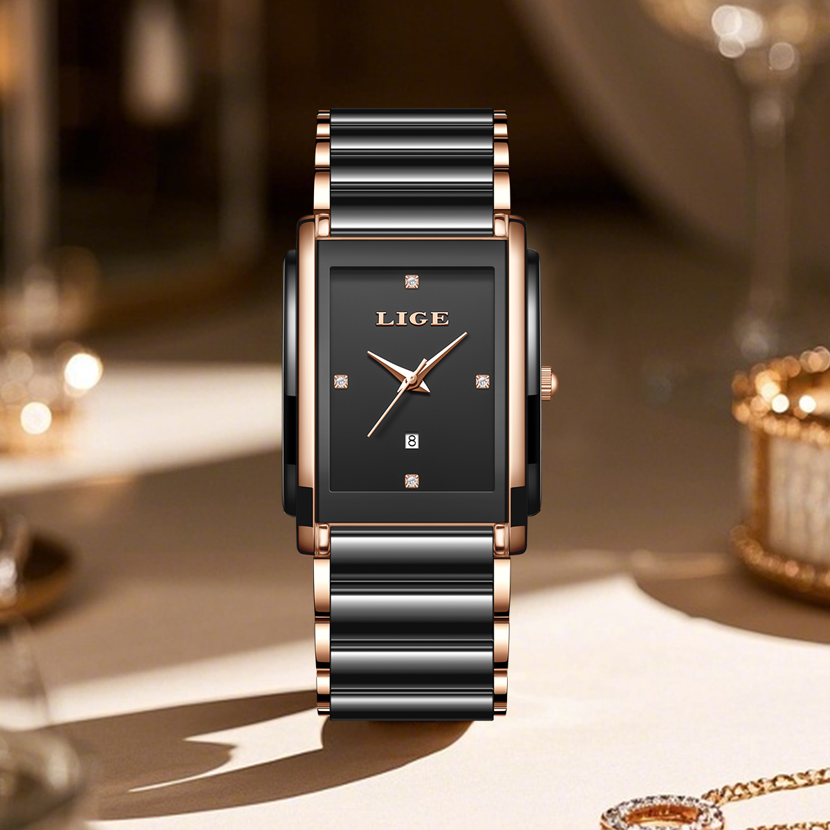LIGE Fashion Elegant Women's W - đánh giá và giá Luxury Watch Travel Case